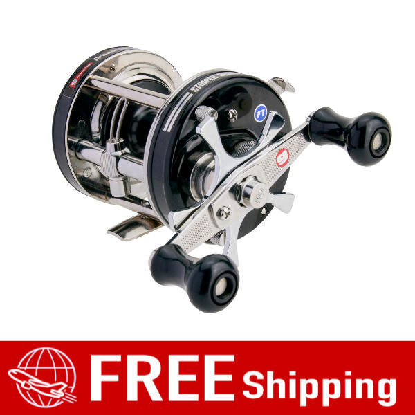 Abu Garcia Ambassadeur 6000 Ambassadeur 6501 Factory Tuned Striper Black Left Hand