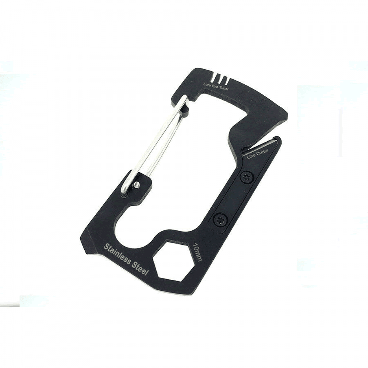 Abu Garcia MULTI TOOL CARABINER W36mm x H70mm BLACK - Britannic Trade