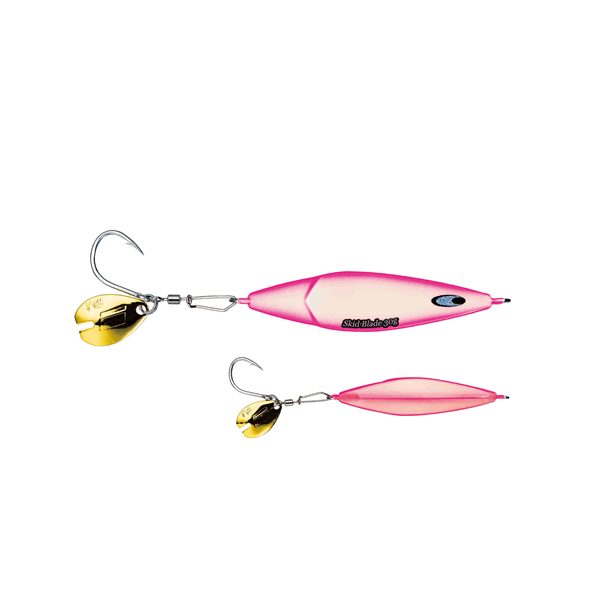 Abu Garcia Skid Blade 128mm : 40g Sinking PINK GLOW saltwater fishing lure