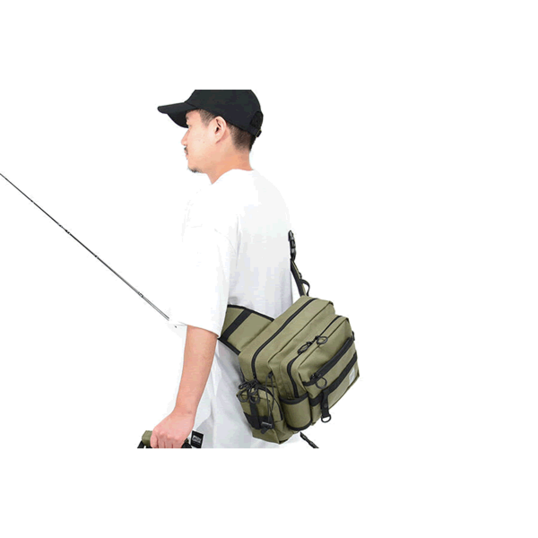 Abu Garcia ABU ONE SHOULDER BAG 3 W27cm x H10cm x D24cm COATING BLACK fishing accessory — photo 3