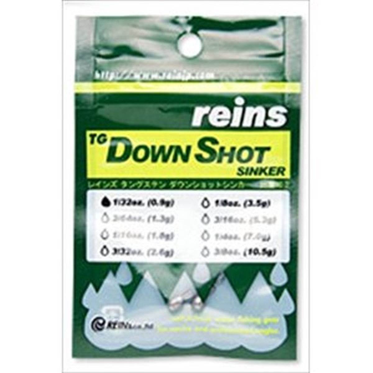 reins TG DOWN SHOT SINKER 1/32oz (6pce/pack) - Britannic Trade