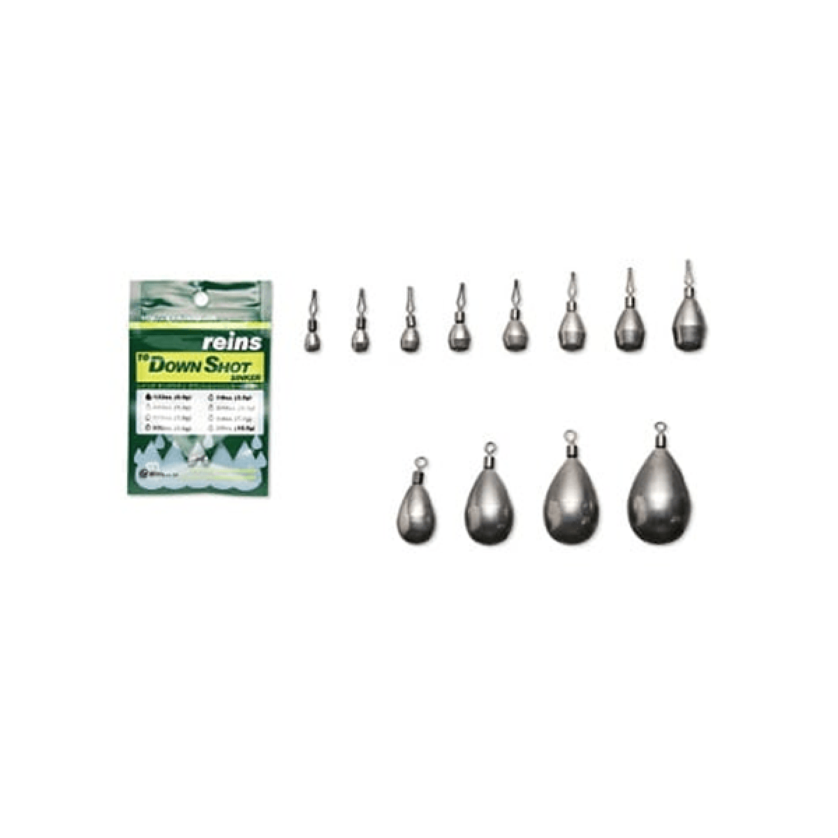 reins TG DOWN SHOT SINKER 1/8oz (4pce/pack) - Britannic Trade