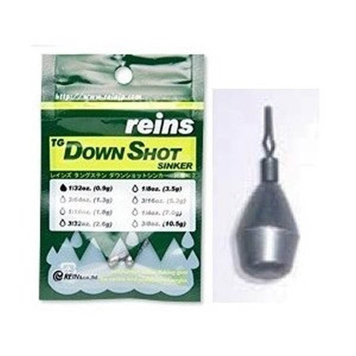 reins TG DOWN SHOT SINKER 3/8oz (2pce/pack) - Britannic Trade
