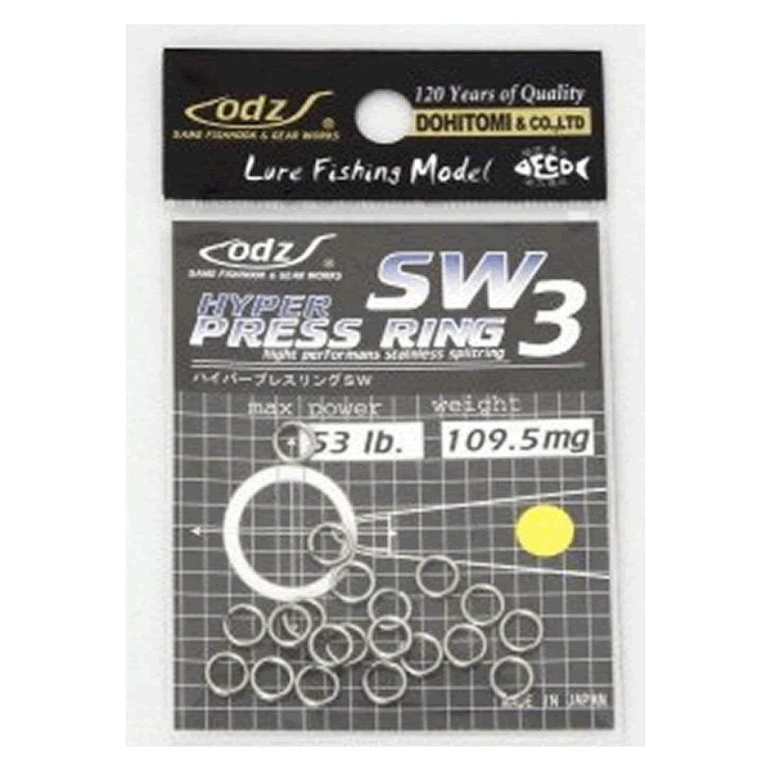 odz HYPER PRESS RING #3 OS-06 (20 pcs/pack) fishing terminal tackle