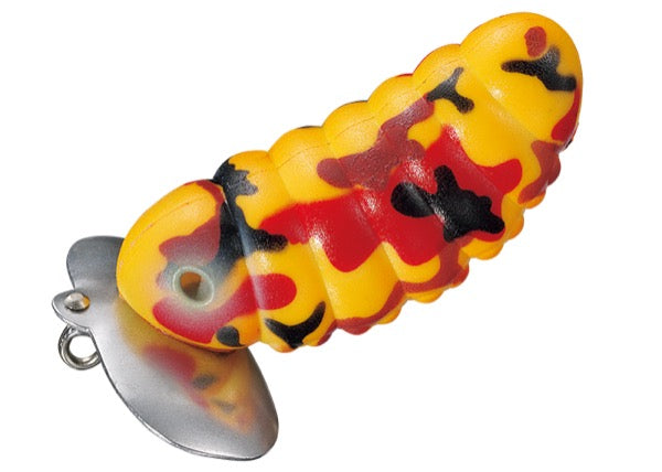 SMITH CATERPIE SOFT 60 60mm, 14.5g Floating #12 ORANGE CAMO freshwater fishing lure