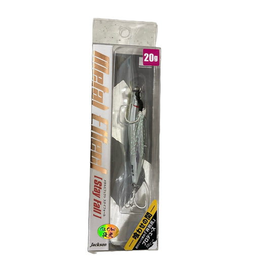 Jackson METAL EFFECT STAY FALL 20 66mm 20g WHK WHITE NIGHT saltwater fishing lure — photo 2