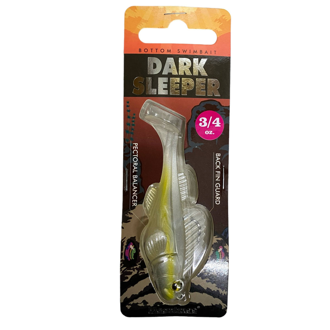 Megabass DARK SLEEPER 3.8" 3/4oz SHIRAUO freshwater fishing lure — photo 2