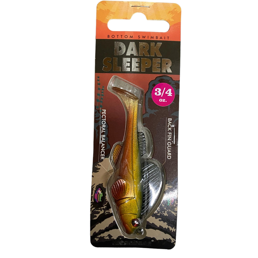 Megabass DARK SLEEPER 3.8" 3/4oz DARK SHAD freshwater fishing lure — photo 2