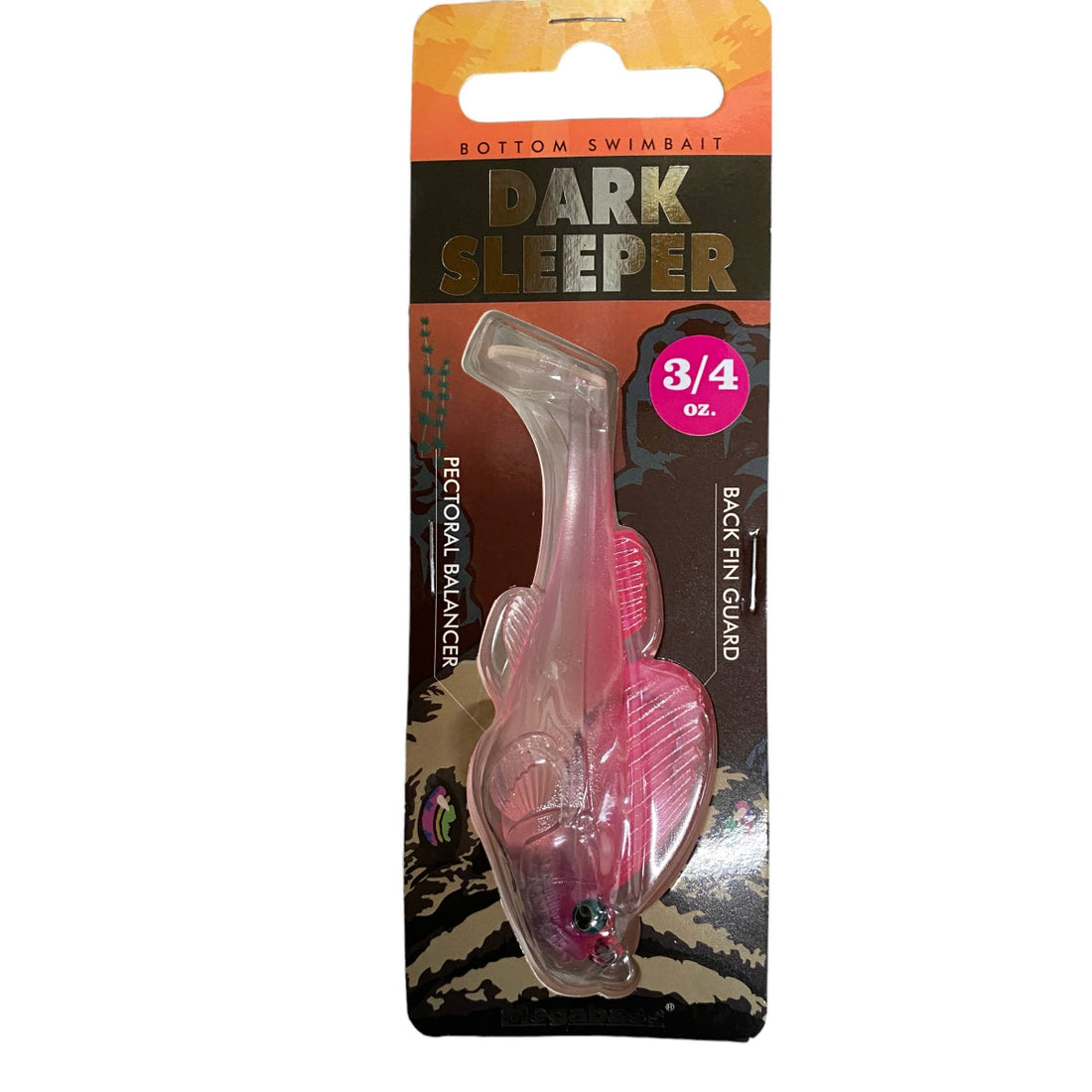 Megabass DARK SLEEPER 3.8" 3/4oz CLEAR PINK freshwater fishing lure — photo 2