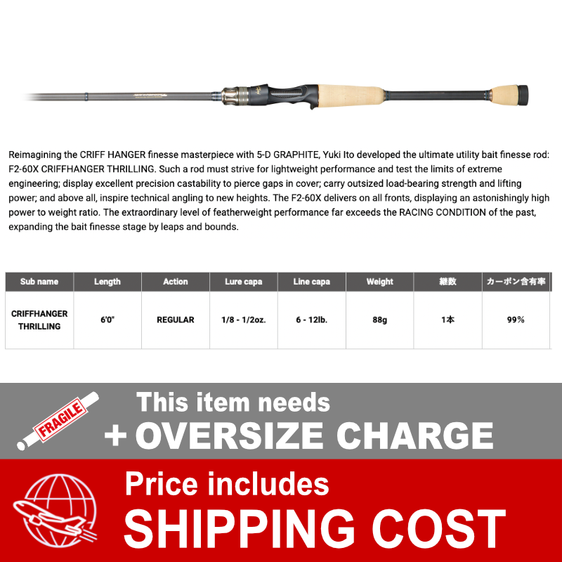 Megabass DESTROYER F2-60X (1 piece Casting) CRIFFHANCER THRILLING
