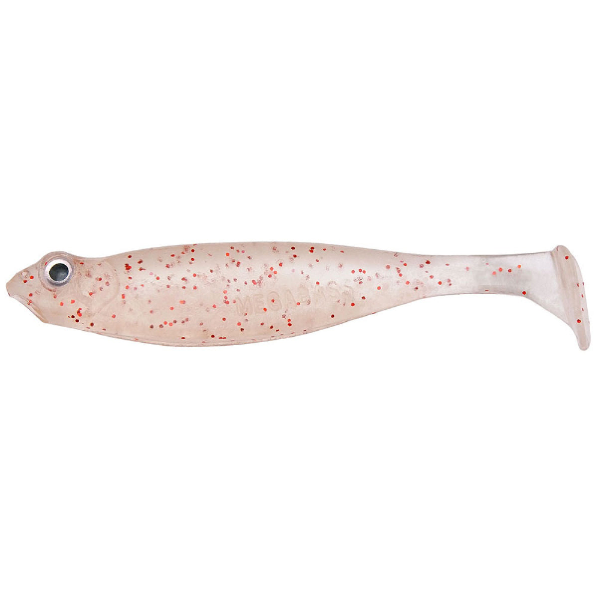 Megabass HAZEDONG SHAD SW 4.2" (5 pcs/pack) CLEAR/RED FLAKE