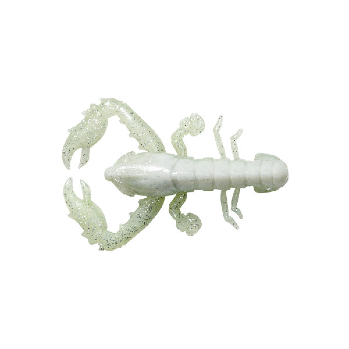 Megabass TACO-LE Soft Bait 60mm (3 pcs/pack) GLOW WHITE