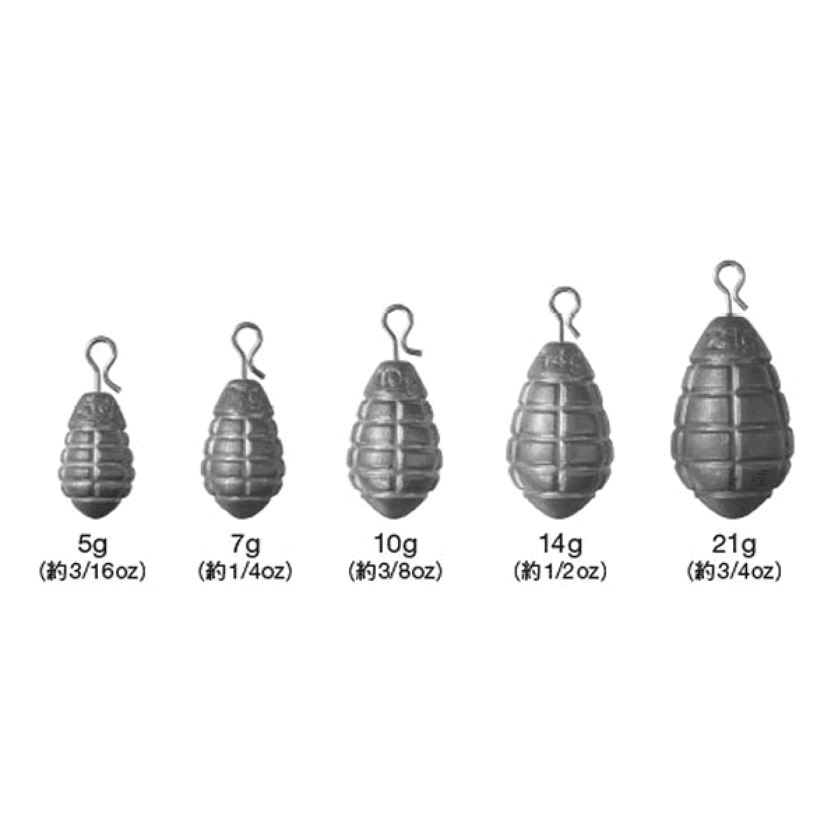 Nogales GRENADE SINKER 5g - Britannic Trade