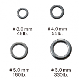 VARIVAS AVANI OW SOLID RING 5.0mm (160 lb) (8 pcs/pack) fishing terminal tackle — photo 2