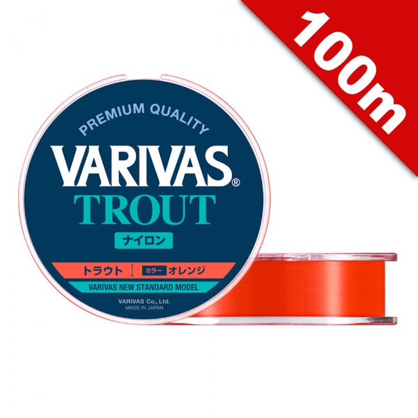 VARIVAS VARIVAS TROUT NYLON #1 (4 lb) - 100m NYLON ORANGE fishing line