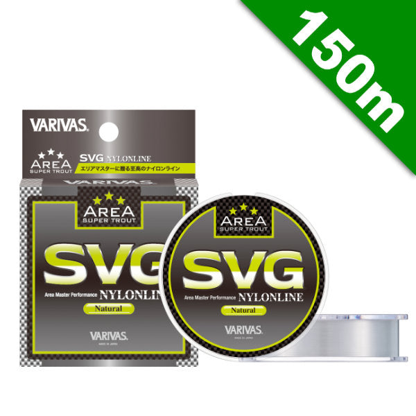 VARIVAS SUPER TROUT AREA SVG #0.4 (2.5 lb) - 150m NYLON Natural fishing line