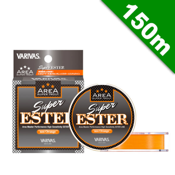 VARIVAS SUPER TROUT AREA SUPER ESTER #0.5 (2.3 lb) - 150m POLYESTER Neo Orange fishing line