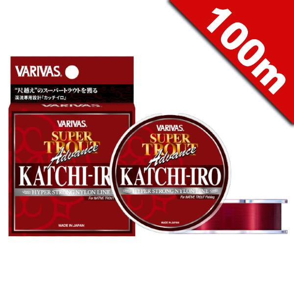 VARIVAS SUPER TROUT ADVANCE KACCHIIRO NYLON #1.2 (6 lb) - 100m NYLON BORDEAUX RED fishing line