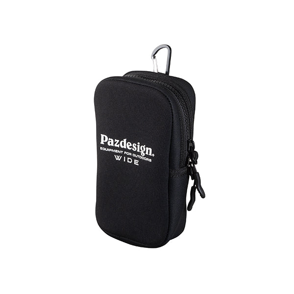 Pazdesign CHLOROPRENE POUCH WIDE W100 x H165 x D50mm PAC-340 BLACK WHITE
