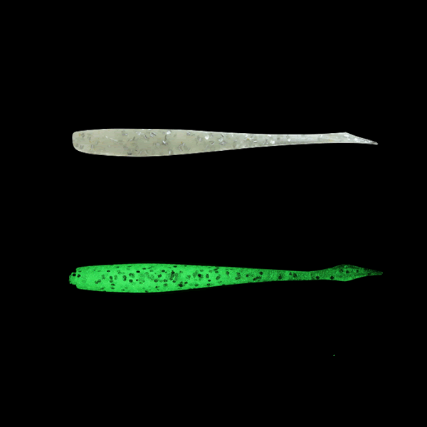 JACKALL KIBIKIBI NAGO 2" (10 pcs/pack) GLOW SIVLER FLAKE