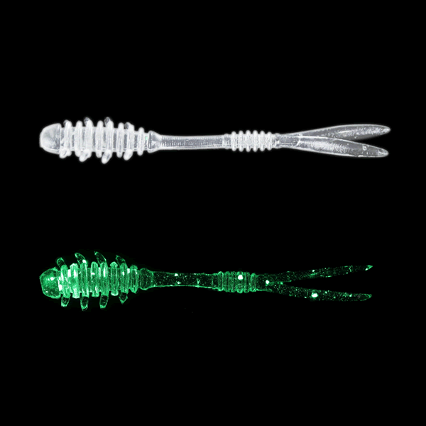 JACKALL AMIAMI 2.3" (8 pcs/pack) CLEAR GLOW CRASH saltwater fishing lure