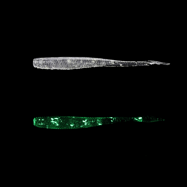 JACKALL KIBIKIBI NAGO 2" (10 pcs/pack) CLEAR GLOW CRASH
