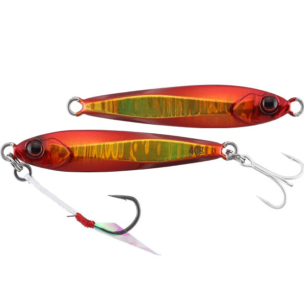 JACKALL BIGBACKER JIG 30g 62mm : 30g AKAKIN / MAGMA Wave HOLO