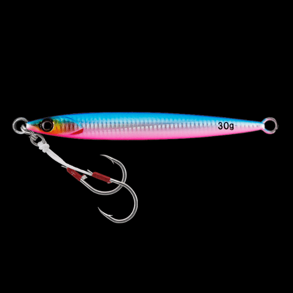 JACKALL BIGBACKER JIG SLIDE STICK 30g 85mm : 30g BLUE PINK/BORDER HL