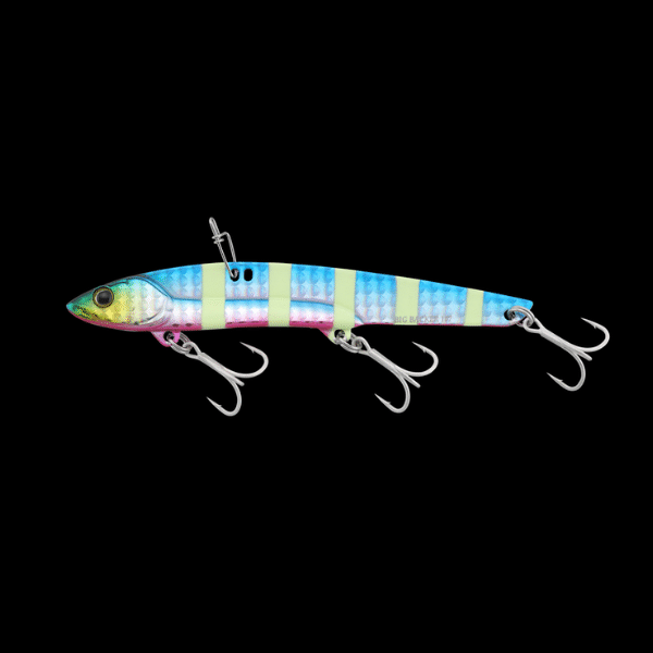 JACKALL BIGBACKER 128 128mm : 44g Sinking BLUE PINK GLOW STRIPE saltwater fishing lure