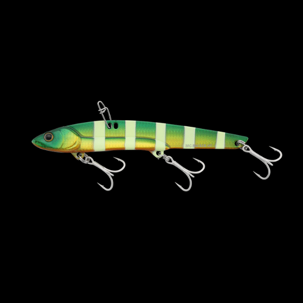 JACKALL BIGBACKER 128 128mm : 44g Sinking GREEN GOLD GLOW STRIPE saltwater fishing lure