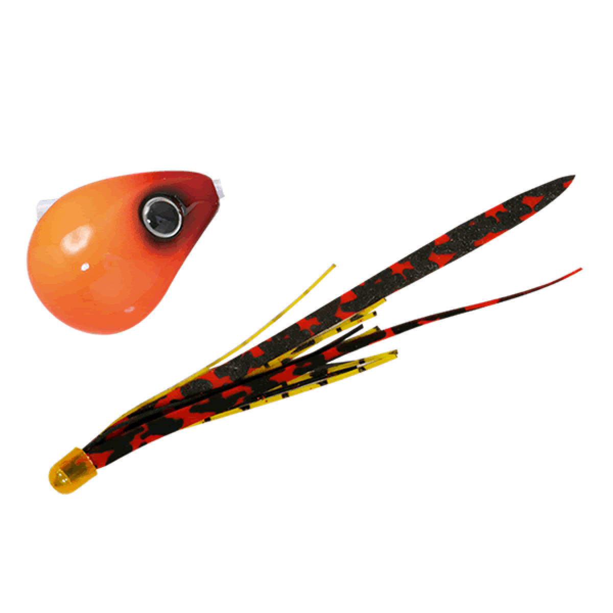 JACKALL BAKURYU NAMARISHIKI BIN-BIN DAMA SLIDE 45g F194 HOTTO ORANGE / SHIMA RED T