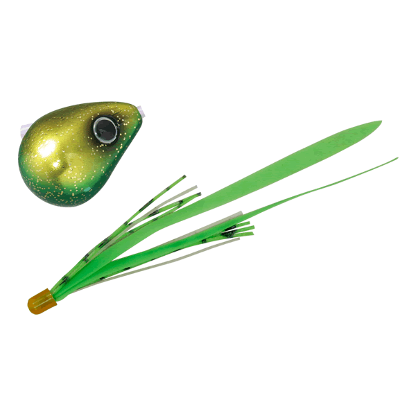 JACKALL BAKURYU NAMARISHIKI BIN-BIN DAMA SLIDE 80g F195 LAME GURIKIN/FL GREEN T+