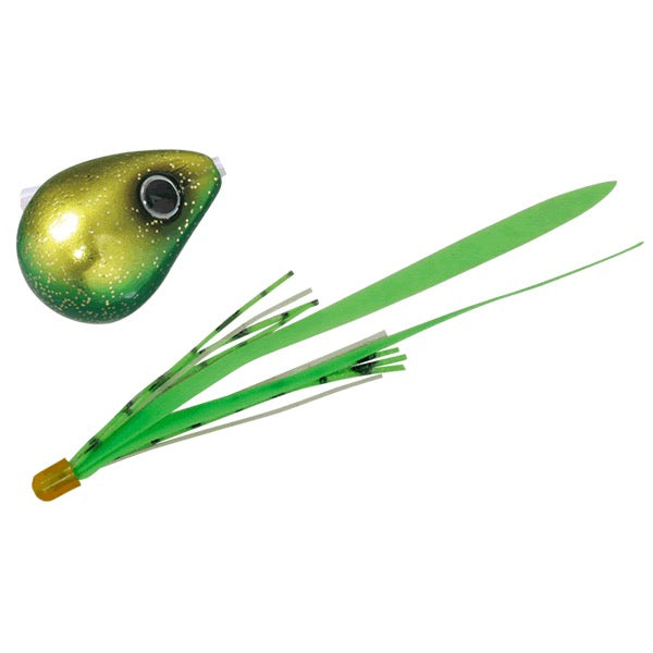 JACKALL BAKURYU NAMARISHIKI BINBINDAMA SLIDE 100g F195 GLITTER GLYKIN / FLUORESCENT GREEN T+