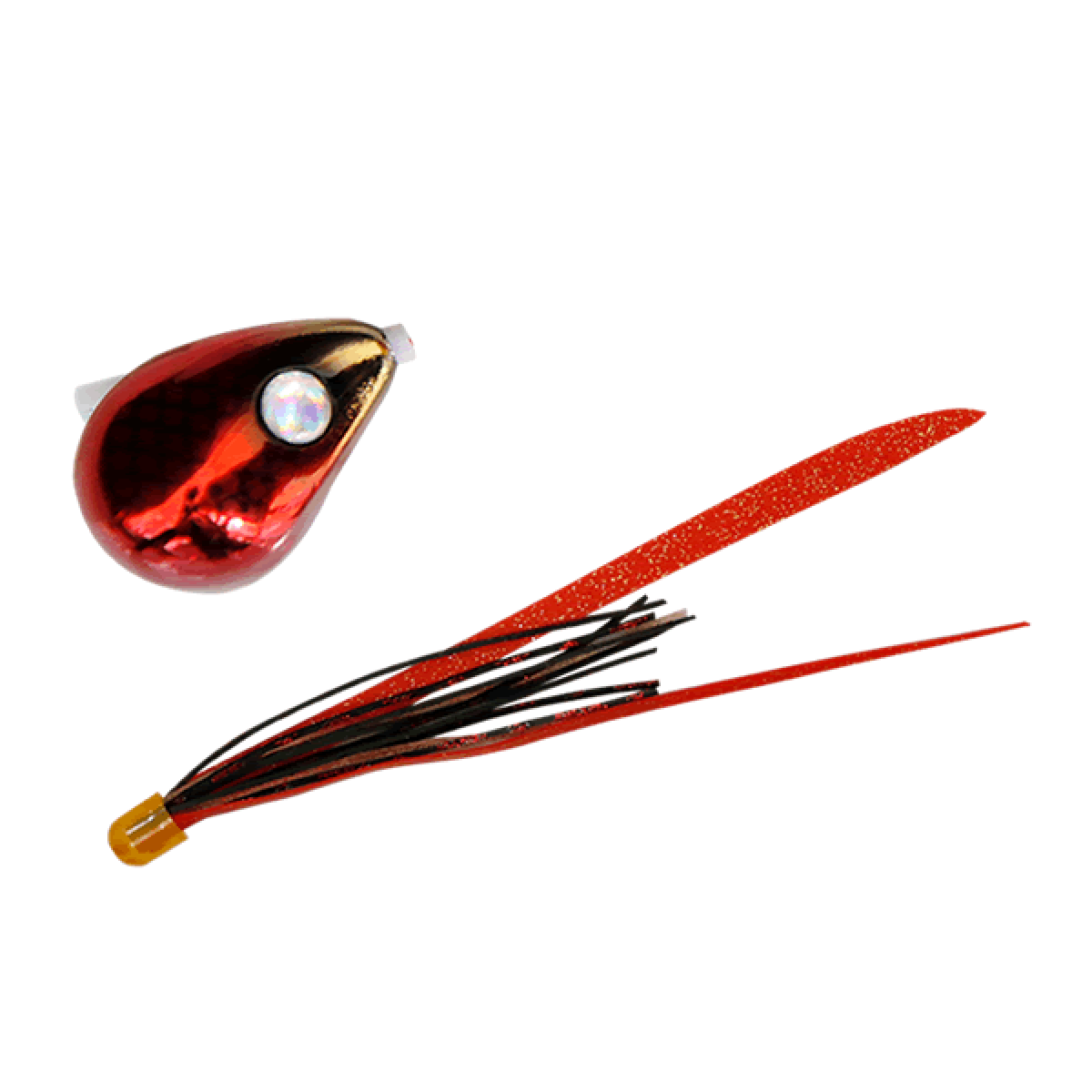 JACKALL BAKURYU NAMARISHIKI BIN-BIN DAMA SLIDE 200g F203 METAL RED / RED GOLD T