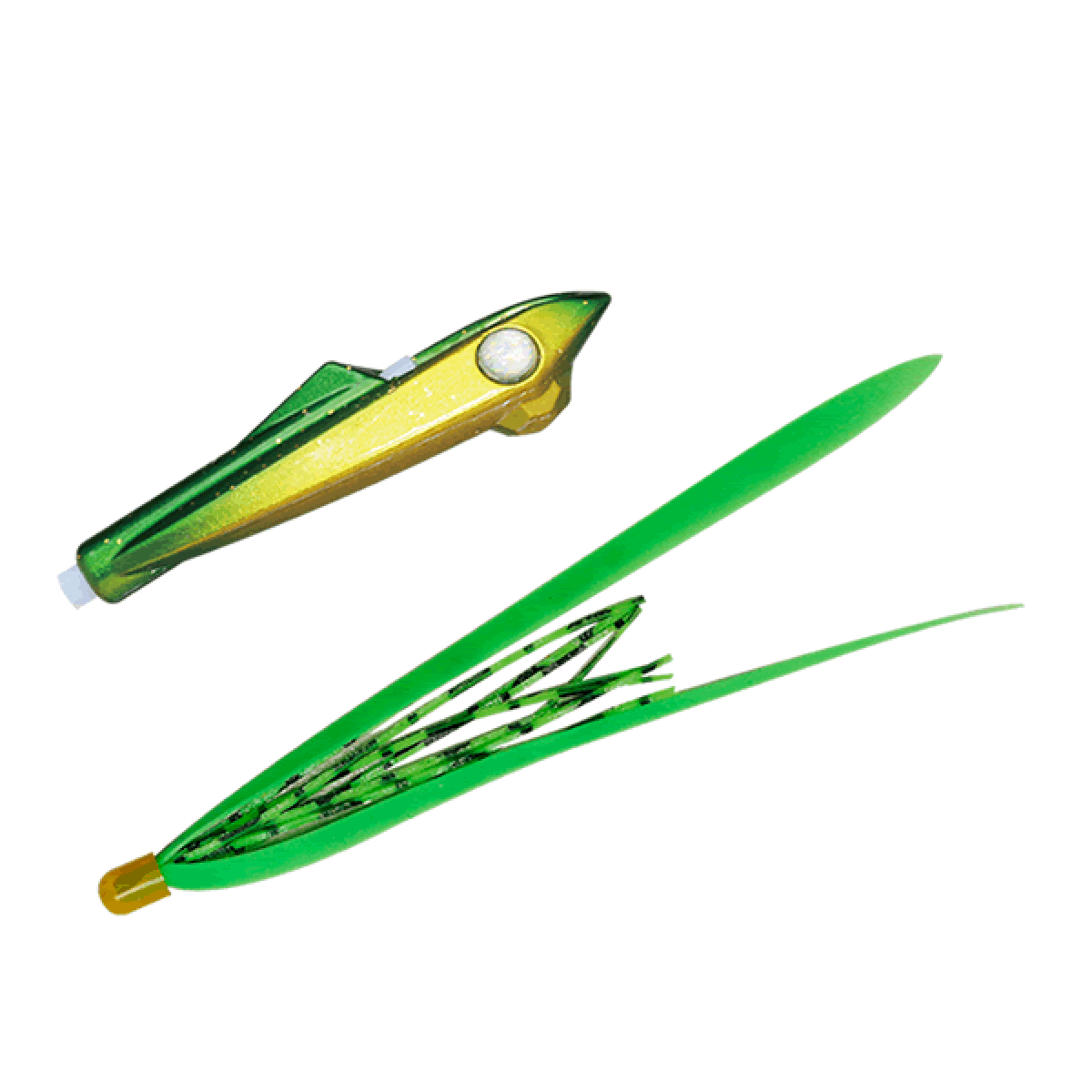 JACKALL BIN-BIN ROCKET 20g F195 RAME GURIKIN / FL GREEN T