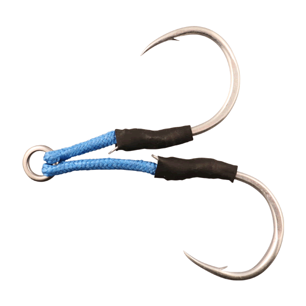 JACKALL BAMBLUZ JIG HOOK TWIN #8/0 : 25mm_35mm 2SET fishing terminal tackle