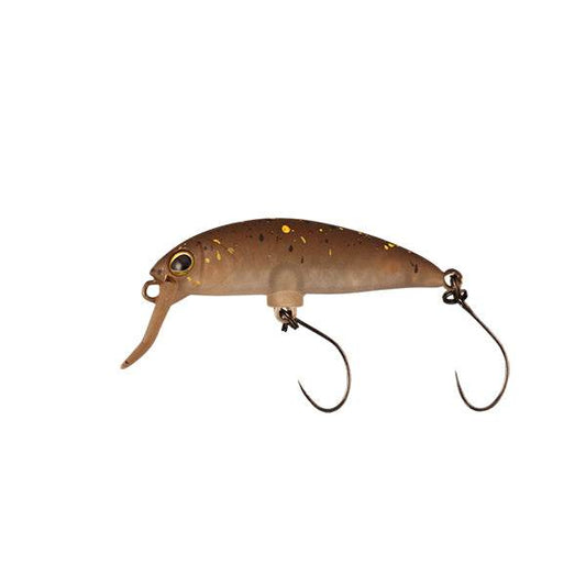 TIMON BURIBURI MINNOW F 40mm : 2.4g Floating END GLOW PELE BROWN - Britannic Trade
