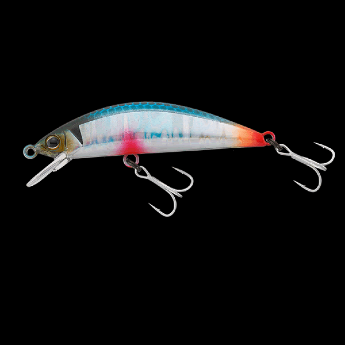 TIMON TRICOROLL 47HW 47mm : 3.2g ECCHU-YUKISHIRO-BULE-BACK freshwater fishing lure