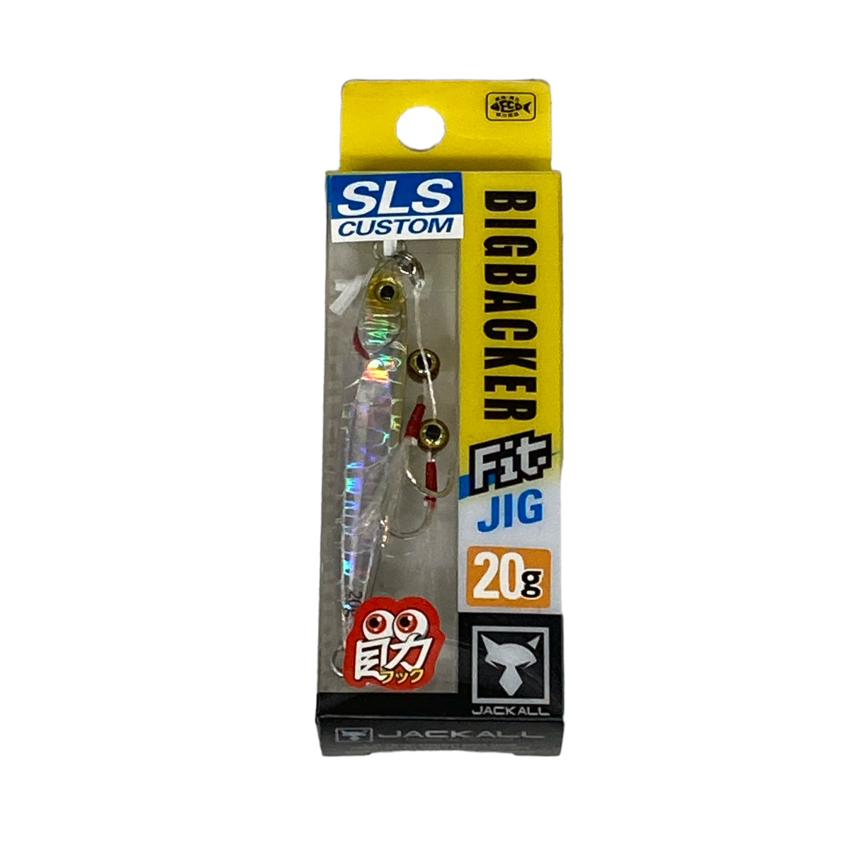 JACKALL BIGBACKER FIT JIG 20g 63mm SHIRASU SILVER / MAGMA WAVE HOLO