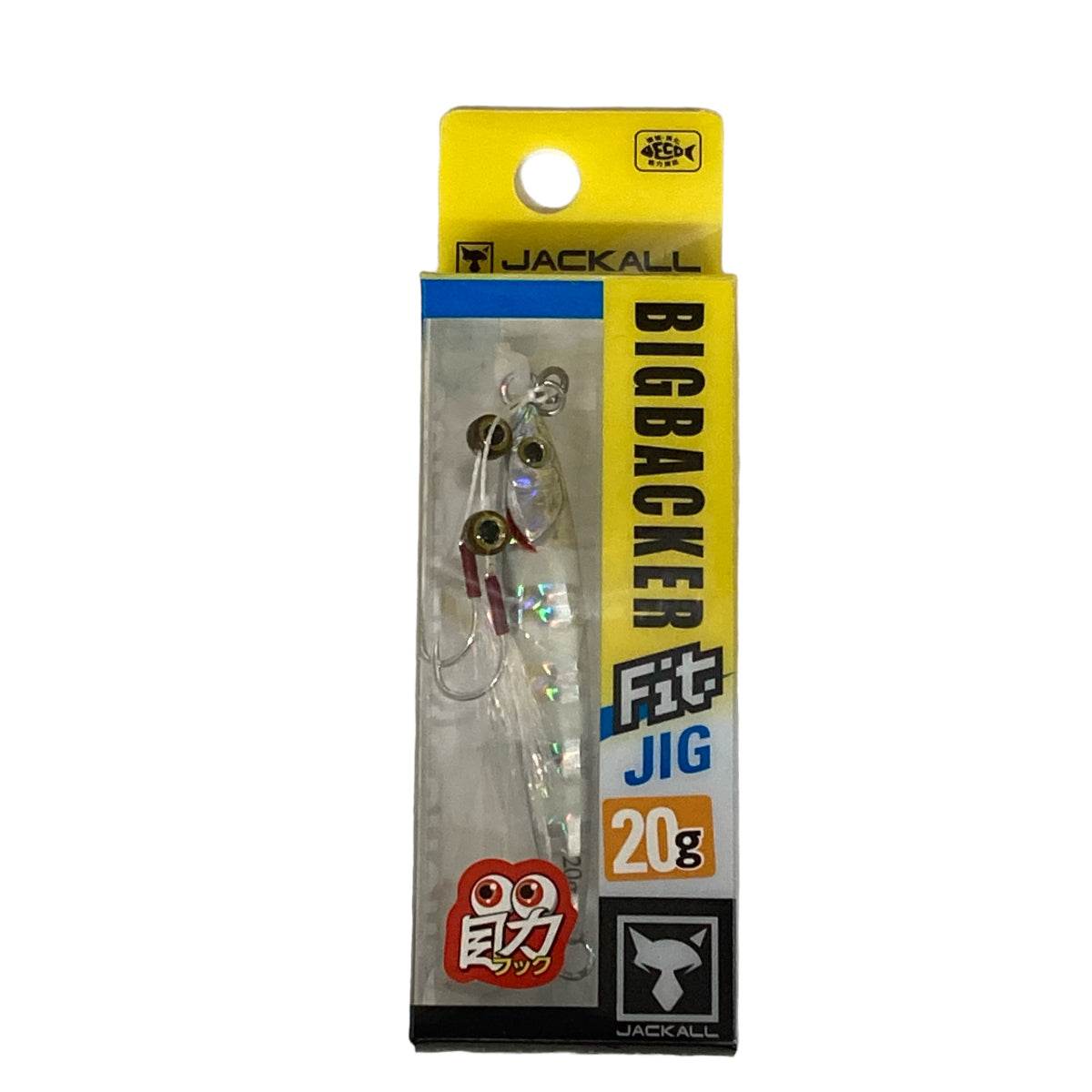 JACKALL BIGBACKER FIT JIG 20g 63mm GLOW STRIPE / BORDER HOLO - Britannic Trade