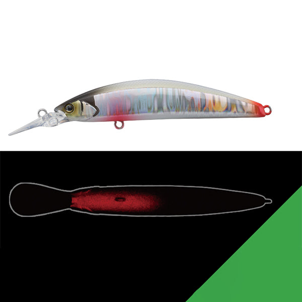 TIMON TRICOROLL GT 56SR-F 56mm : 3.7g Floating ECCHU HUSUI WHITE BACK freshwater fishing lure