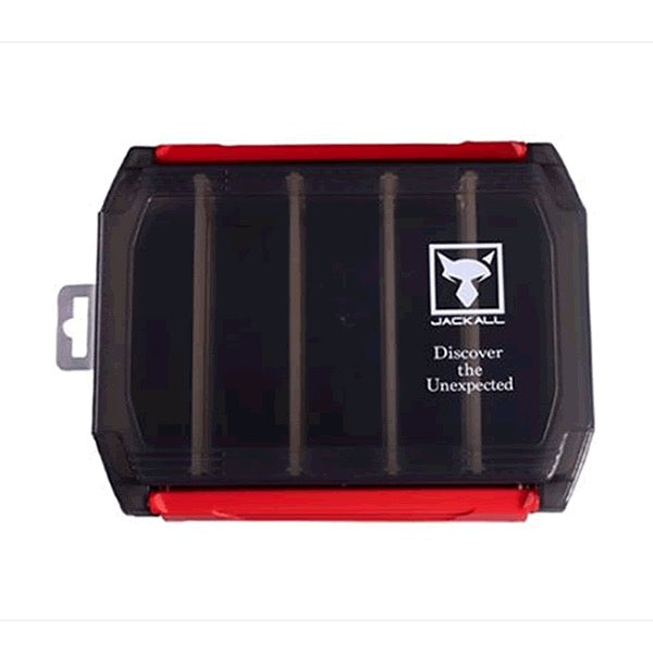 JACKALL W OPEN TACKLE BOX S L:200mm×W:153mm×H:40mm Clear Black