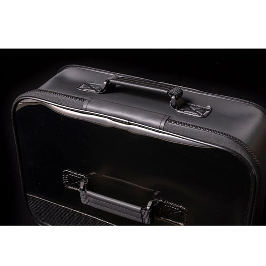 JACKALL CiAN MESH TACKLE CASE L W360 x D250 x H110 Black fishing accessory — photo 2