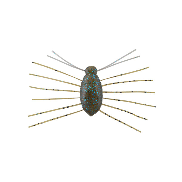 JACKALL NEED BUG 28.5mm (2 pcs/pack) GREEN PUMPKIN / BLUE FLAKE