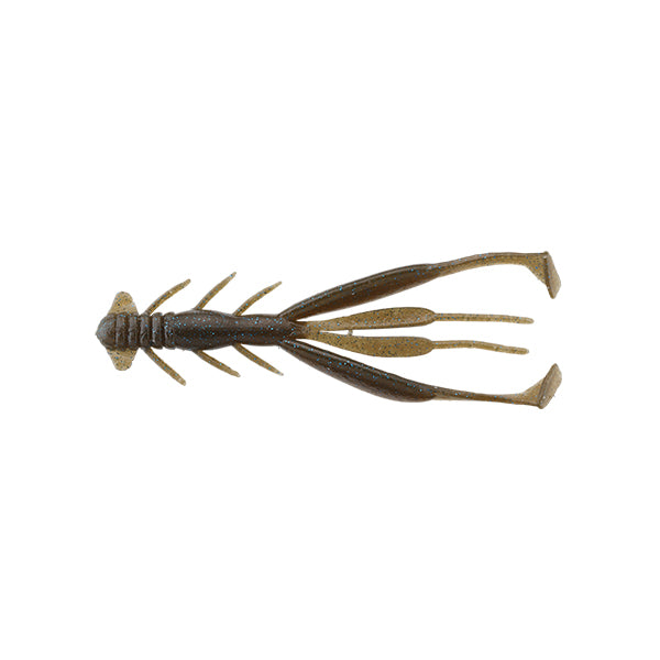 JACKALL JIMMY SHRIMP 3.8" (7 pcs/pack) DARK TENAGA / BLUE FLAKE freshwater fishing lure
