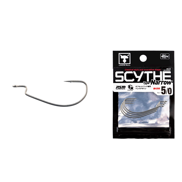 JACKALL SCYTHE TYPE NARROW 5/0 (4 pcs/pack)