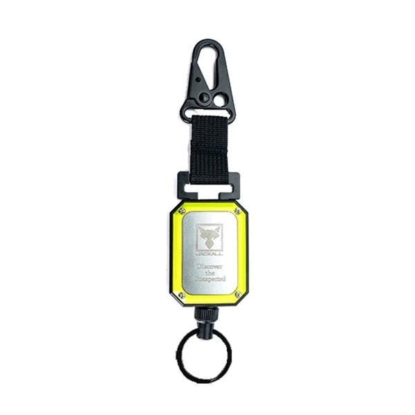 JACKALL CARABINER WIRE REEL 70cm Yellow