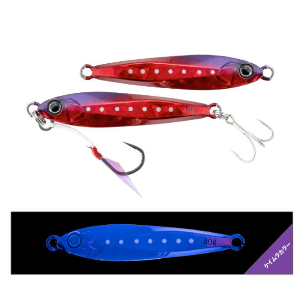 JACKALL BIGBACKER JIG 30g 62mm : 30g Sinking KANAI RUBY UV saltwater fishing lure