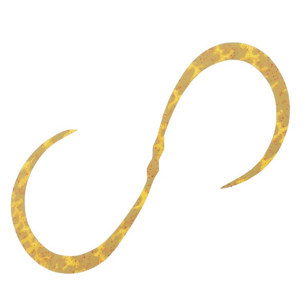 JACKALL BINBINDAMA CUSTOM NECKTIE CURLY (3pcs / pack) F-0113 EBIOLE GOLD
