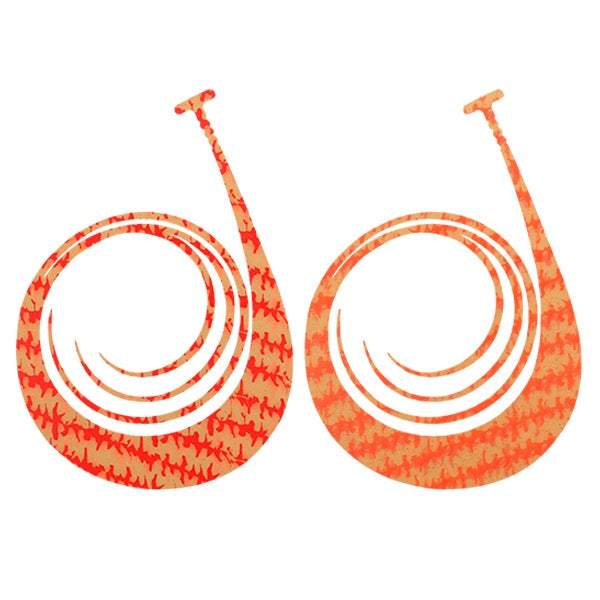 JACKALL BINBIN DAMA CUSTOM NECKTIE KING CURLY (2pcs / pack) F-0350 SHRIMP CHILI